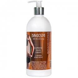 BINGOSPA SLIM&STRONG Kofeinowy krem do ciała z L-karnityną i ekstraktem z imbiru 500ml